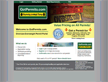 Tablet Screenshot of gotpermits.com